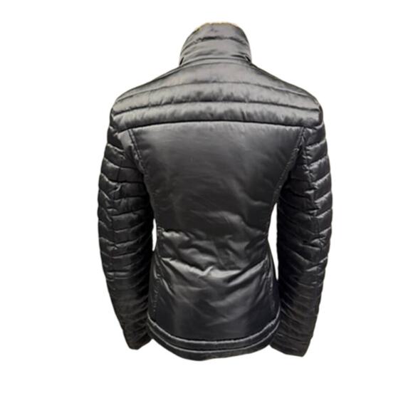 "LOVE MOSCHINO" Puffer Coat Zip Up Heart SZ‎ S (2) Designer EAC Quilted Cropped - Picture 3 of 12